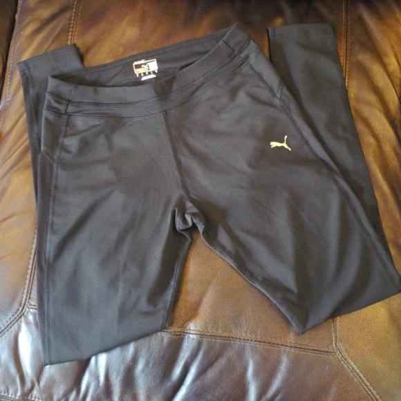 Puma Pants - Puma Black Athletic Leggings